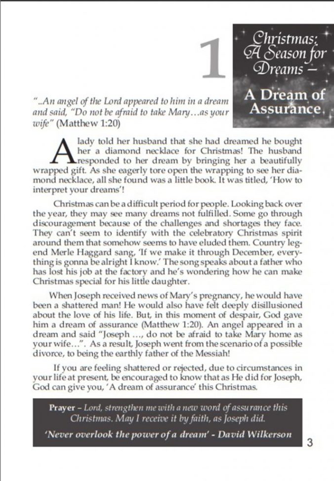 Devotional : Christmas A Season For Dreams 9 page-1