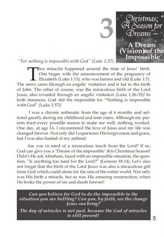 Devotional : Christmas - A Dream of The Impossible 9 page 3